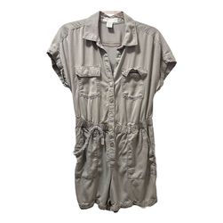 C&C California Grey 100% Lyocell Utility Romper 6