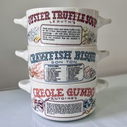 Ljungberg New Orleans Recipe Ceramic Bowls 