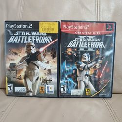 Star wars battlefront ps2 and starwars battle front 2