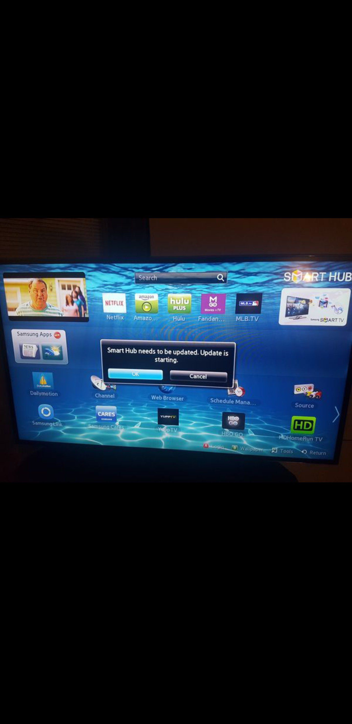 55 inch Samsung Smart TV 2160p