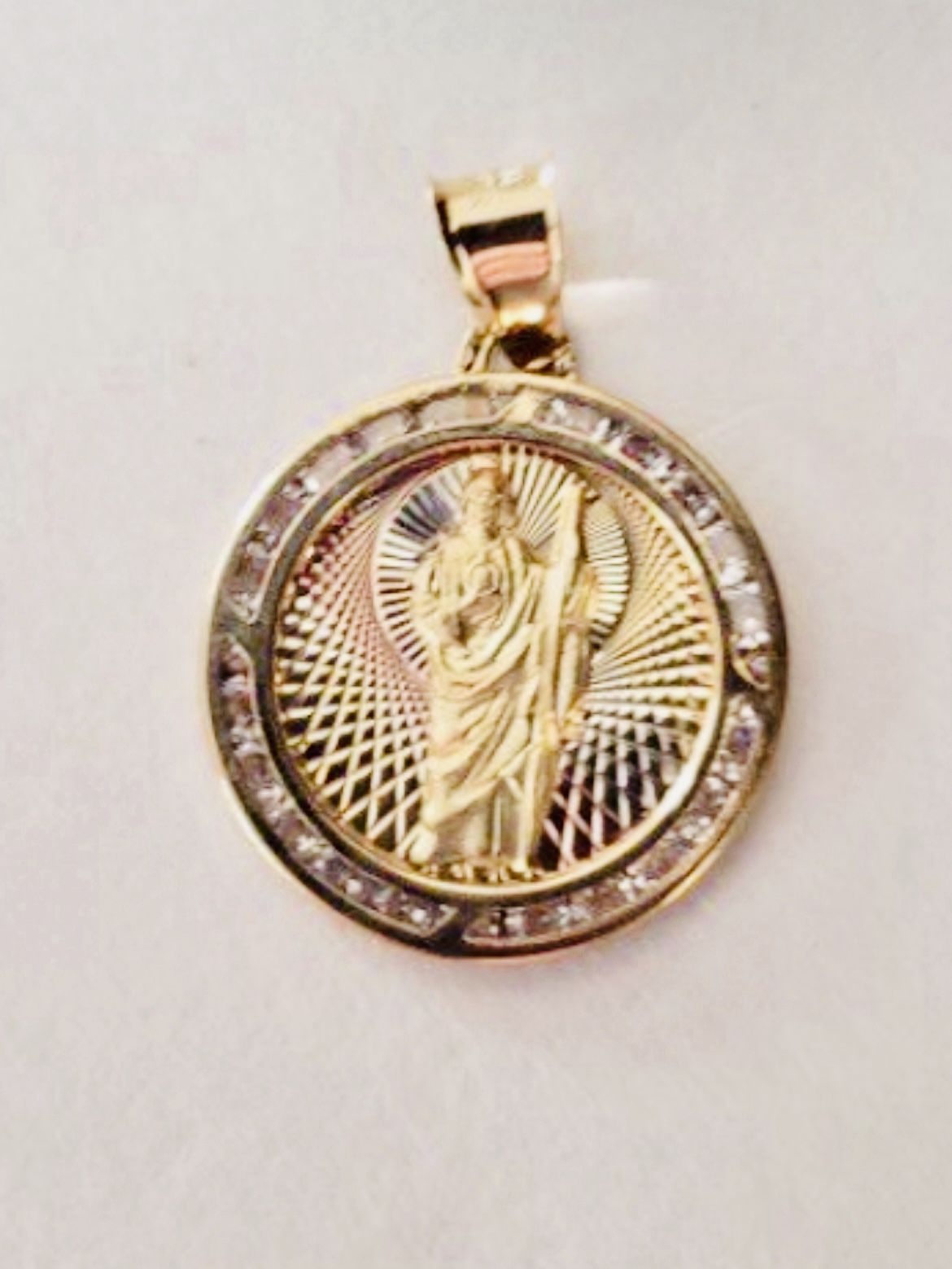 10K Solid Gold Pendant For Wedding