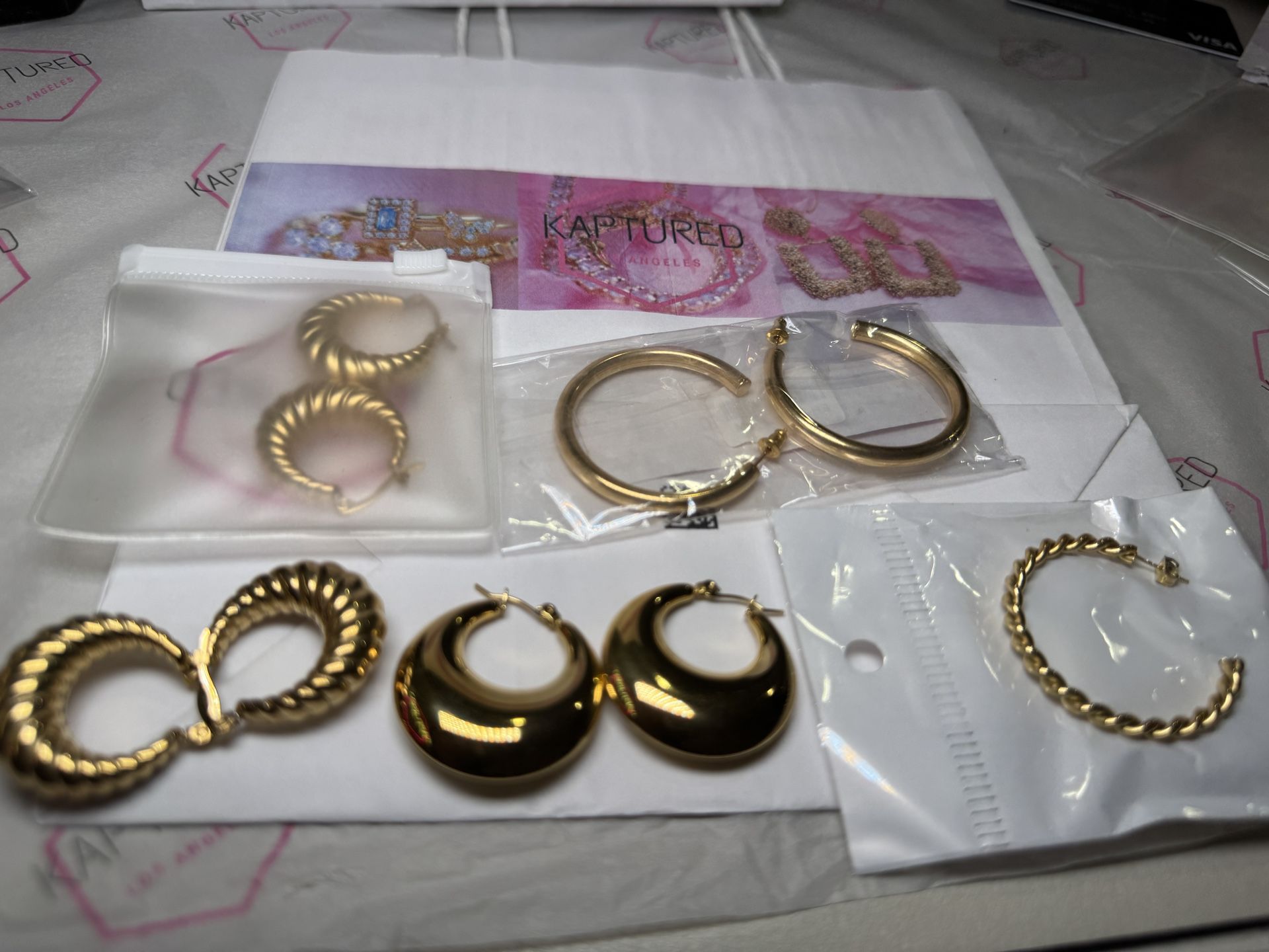 Gold Hoops Stainless Steel
