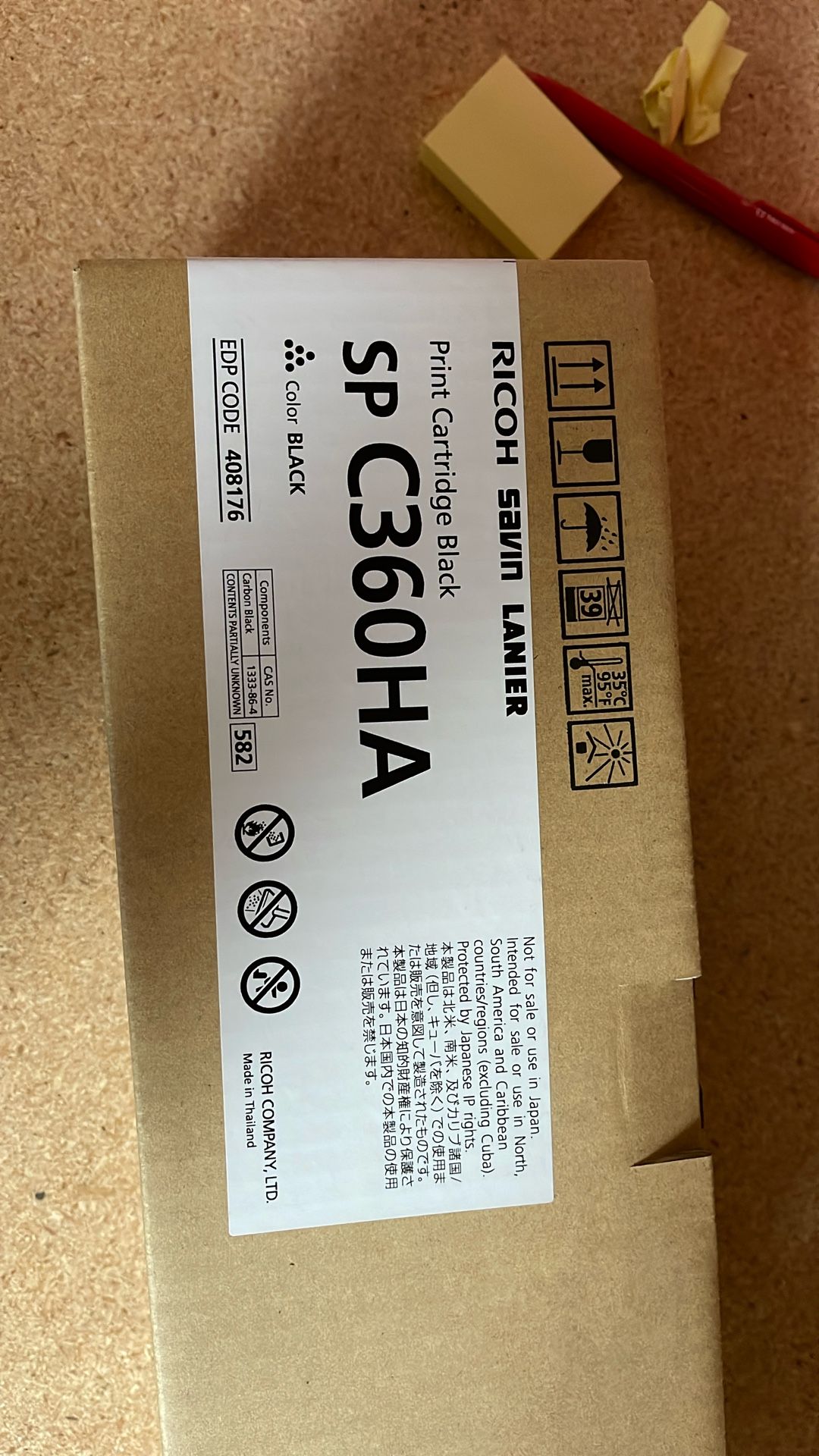 Ricoh print cartridge, black SPC360HA