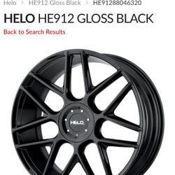 HELO HE912 Gloss Black Rims