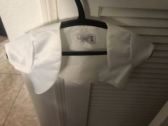Girl size 6 ivory Bolero
