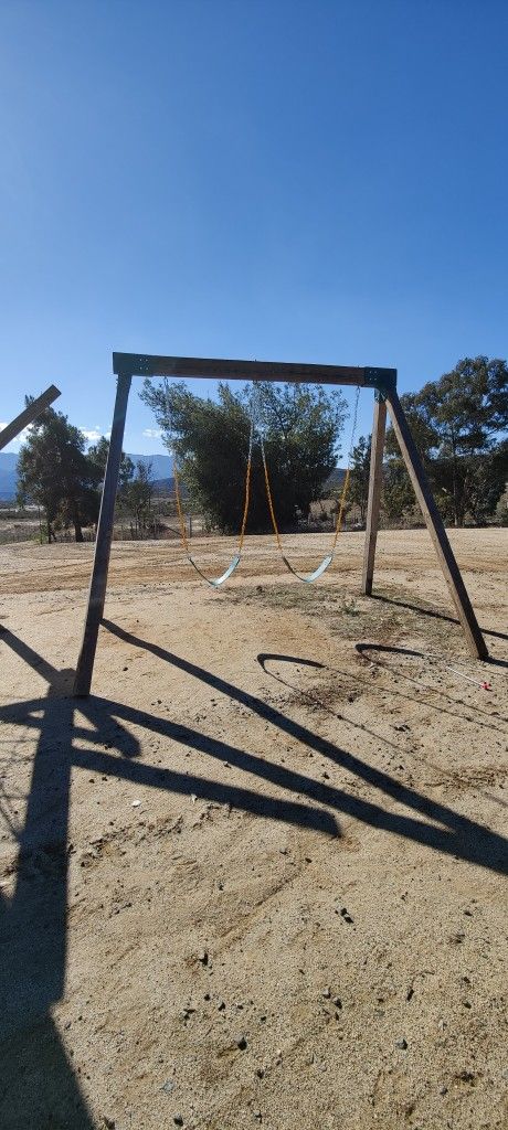 Solid Wood Swingset