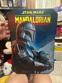 Star Wars The Mandalorian Grogu 3D Holographic Lenticular Wall Art Decor 19x13"