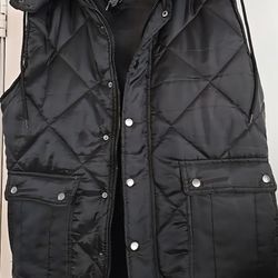 Brooklyn Standard Puffer Sleeveless Large Women's Lightweight Black Vest  NWT