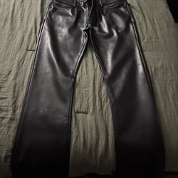 MENS XL SIZE 38 ROCKSTAR LEATHER JEANS