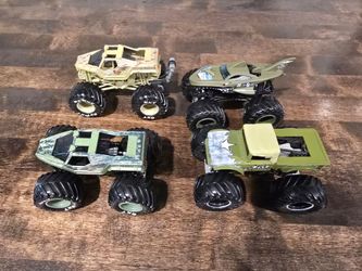 4 Monster Jam Trucks