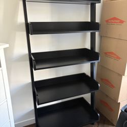Pottery Barn Black Ladder Bookshelf