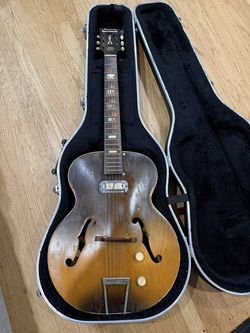VINTAGE HARMONY HOLLYWOOD GUITAR GOLD FOIL