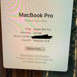 MACBOOK M4 PRO 16 inch