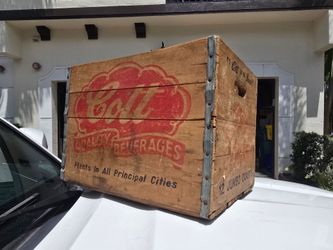 Vintage Cott wood crate