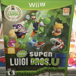 Nintendo Wii U Factory Sealed First Print New Super Luigi ❌Bros.❌ U