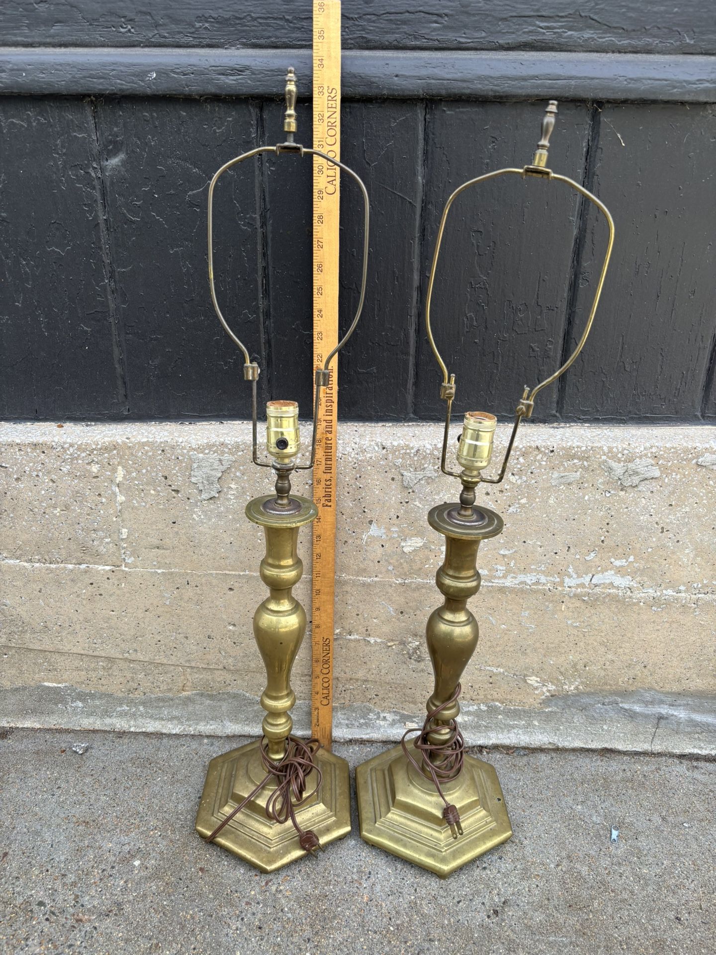 More Than 20# Solid Brass Pair Lamps