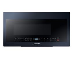 Samsung Microwave Bespoke 2.1 cu. ft. Over-the-Range Microwave – Navy Steel (ME21A706BQN)