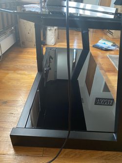 Glass TV stand