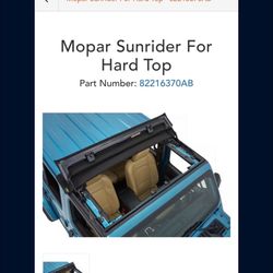 Mopar Sunride Top for Jeep Wrangler / Jeep Gladiator (2022–2026)