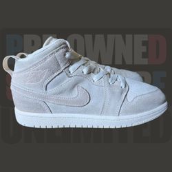 Kid’s Jordan Retro 1 Mid SE Craft ‘Pale Ivory’