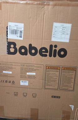 Babelio Baby Gate 26-43" Adjustable Safety Gate White #2109M UP1