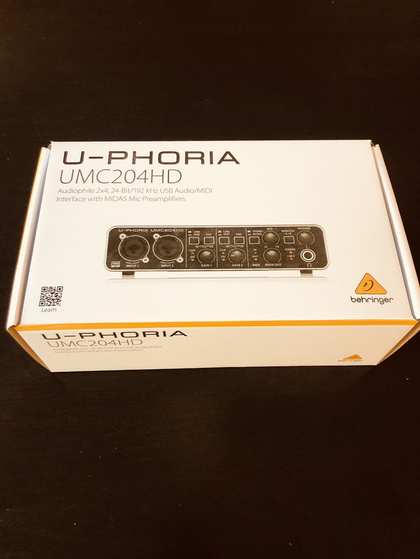 Behringer UMC204HD U-Phoria Audio Interface