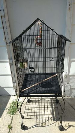 Black Bird Cage with stand