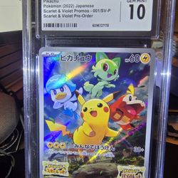 Pikachu #1/SV-P Pokémon Japanese Promo CGC 10