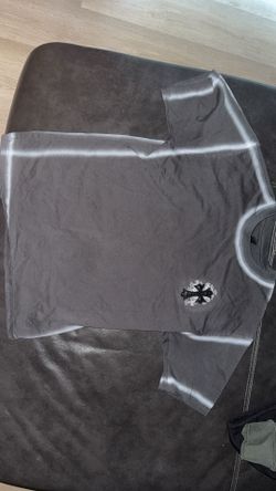 Dark blue chrome heart shirt size Medium