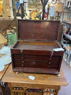 Antique Machinists Chest Tool Box