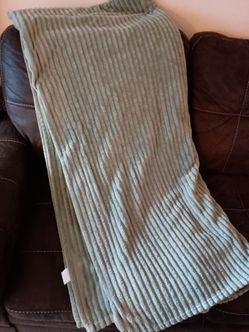 Soft Sage Green Large Throw or Pet Blanket.