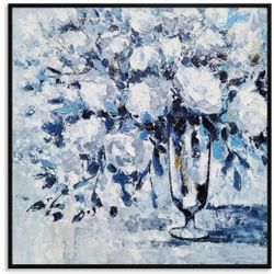 Blue Flower Canvas Wall Art 