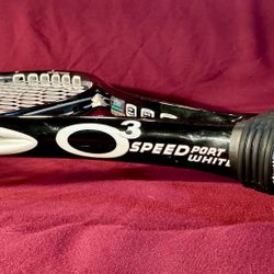 Prince O3 Speedport White Tennis Racket - 4 1/2 HS4 - 100 - 27 