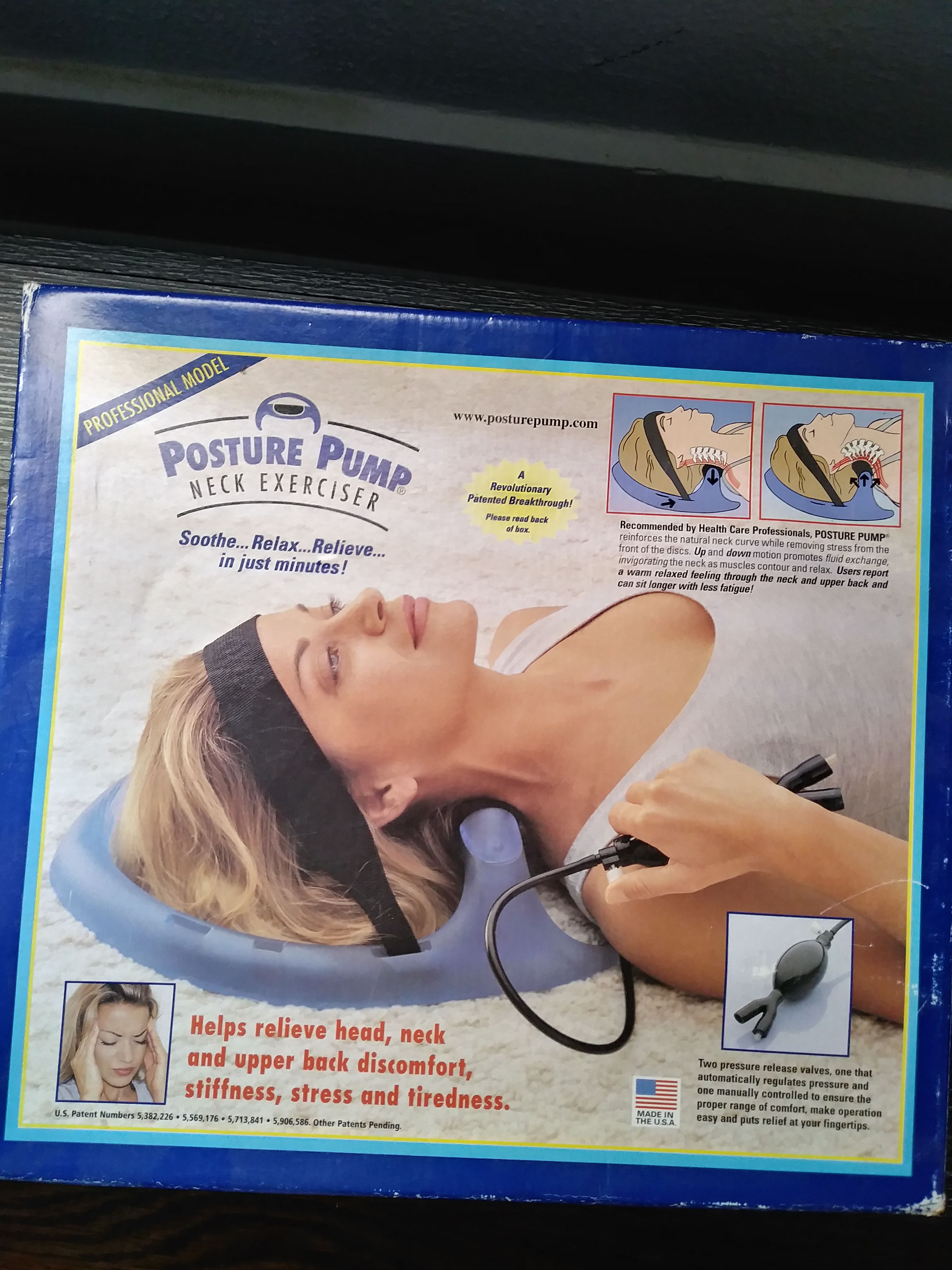 New Posture Pump Neck Exerciser Neck Pain Relief
