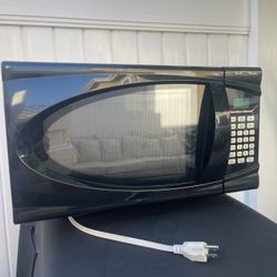 HAMILTON BEACH BLACK COUNTERTOP MICROWAVE 900W CLEAN WORKING ORDER!