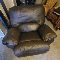 Used leather recliner for sale hot sale