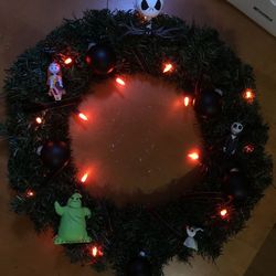Nightmare Before Christmas Wreath