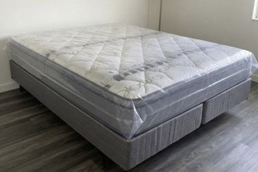 Brand new King pillowtop + free box spring as a gift