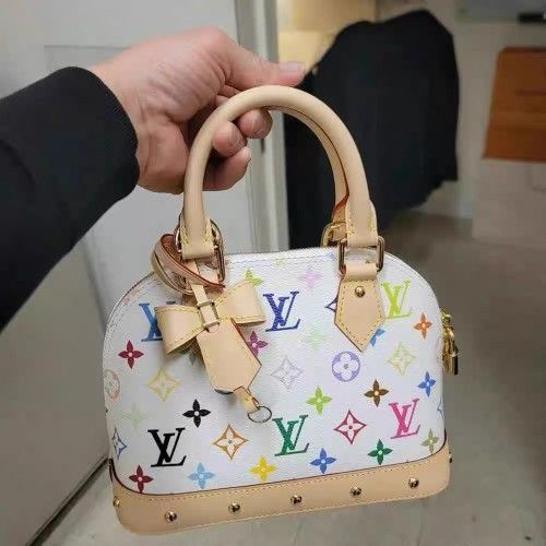 LV/Louis Vuitton Takashi Murakami Joint ALMA BB Handbag