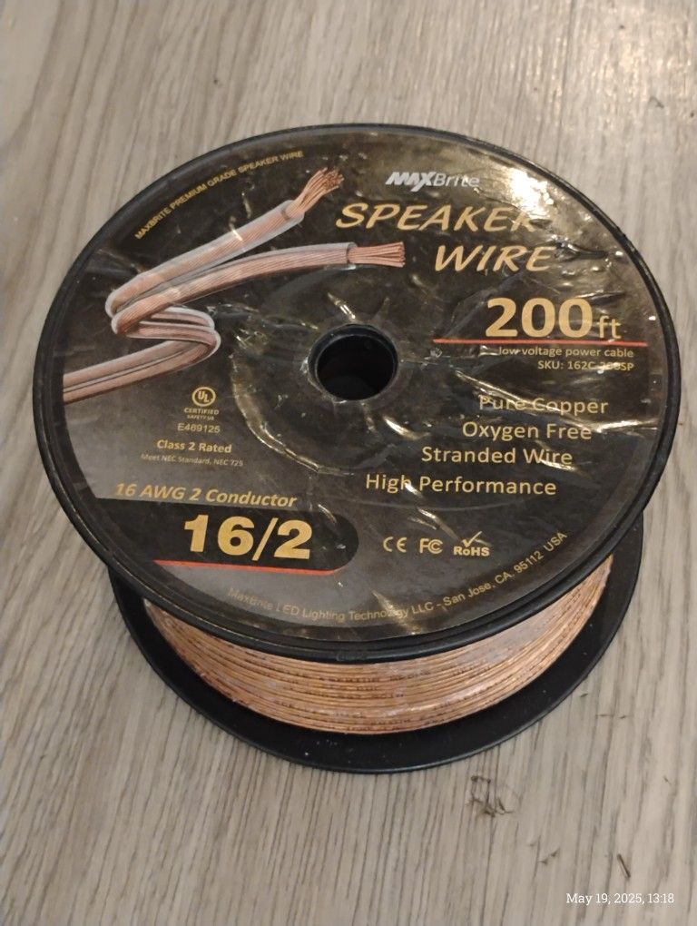 200 Ft Of Speaker Cable