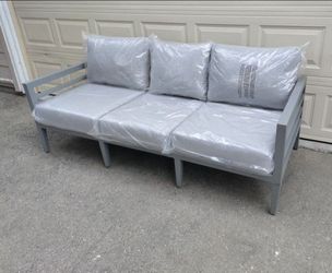 Outdoor patio deep seating sofa