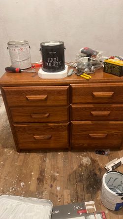 Wooden six drawers  cabinet