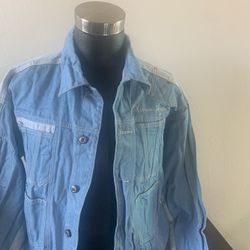 Vintage Y2k Fubu platinum Jacket Sz L 