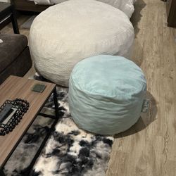 Large Beanbag And Stool