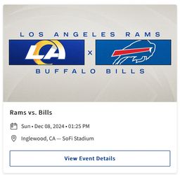 Rams vs Bills