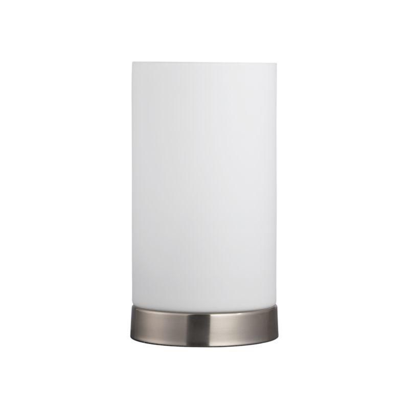 Crate & Barrel Glow Cylinder Table Lamps