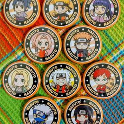 Naruto Pin Back buttons