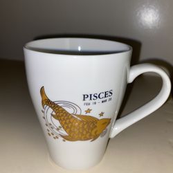 Coffee Mug Golden Horoscope Zodiac Sign “Pisces”