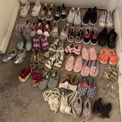 Kids Girl Shoes 2c-4c 31 Pair of shoes good condition Everything For 100.00 great deal serious inquiries only