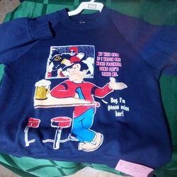 Comic  Sweatshirt Sz Md